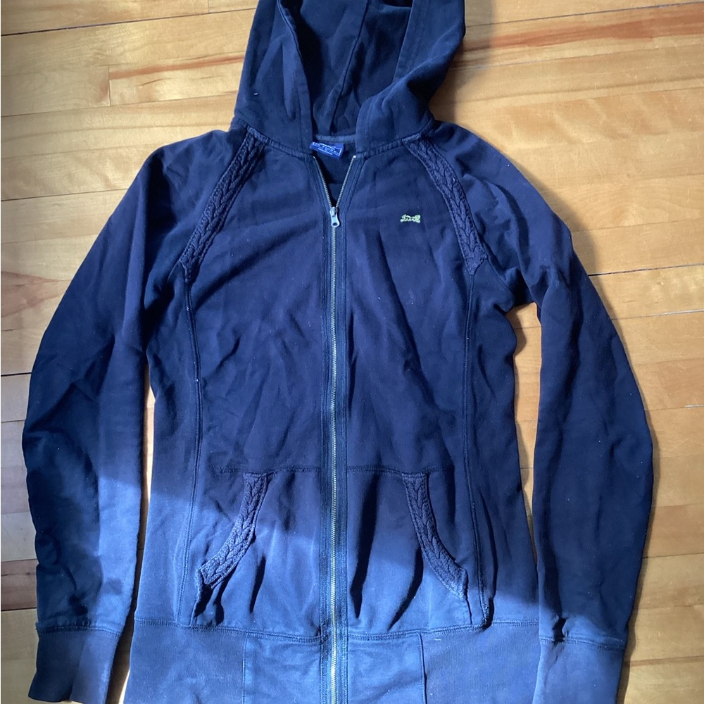 Black  le Tigre Zip-Up Hoodie